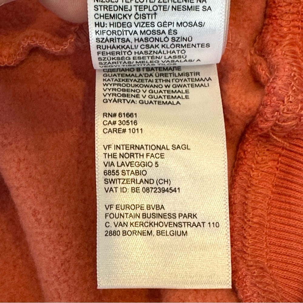 THE NORTH FACE Box NSE Never Stop Exploring Rose Salmon Pink Hoodie XS - Picture 11 of 12